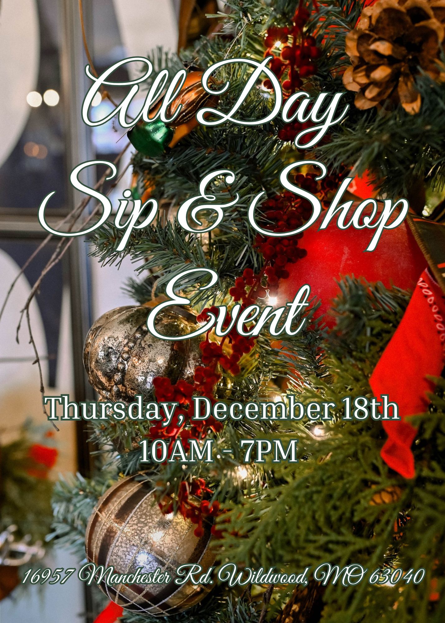 December Sip and Shop