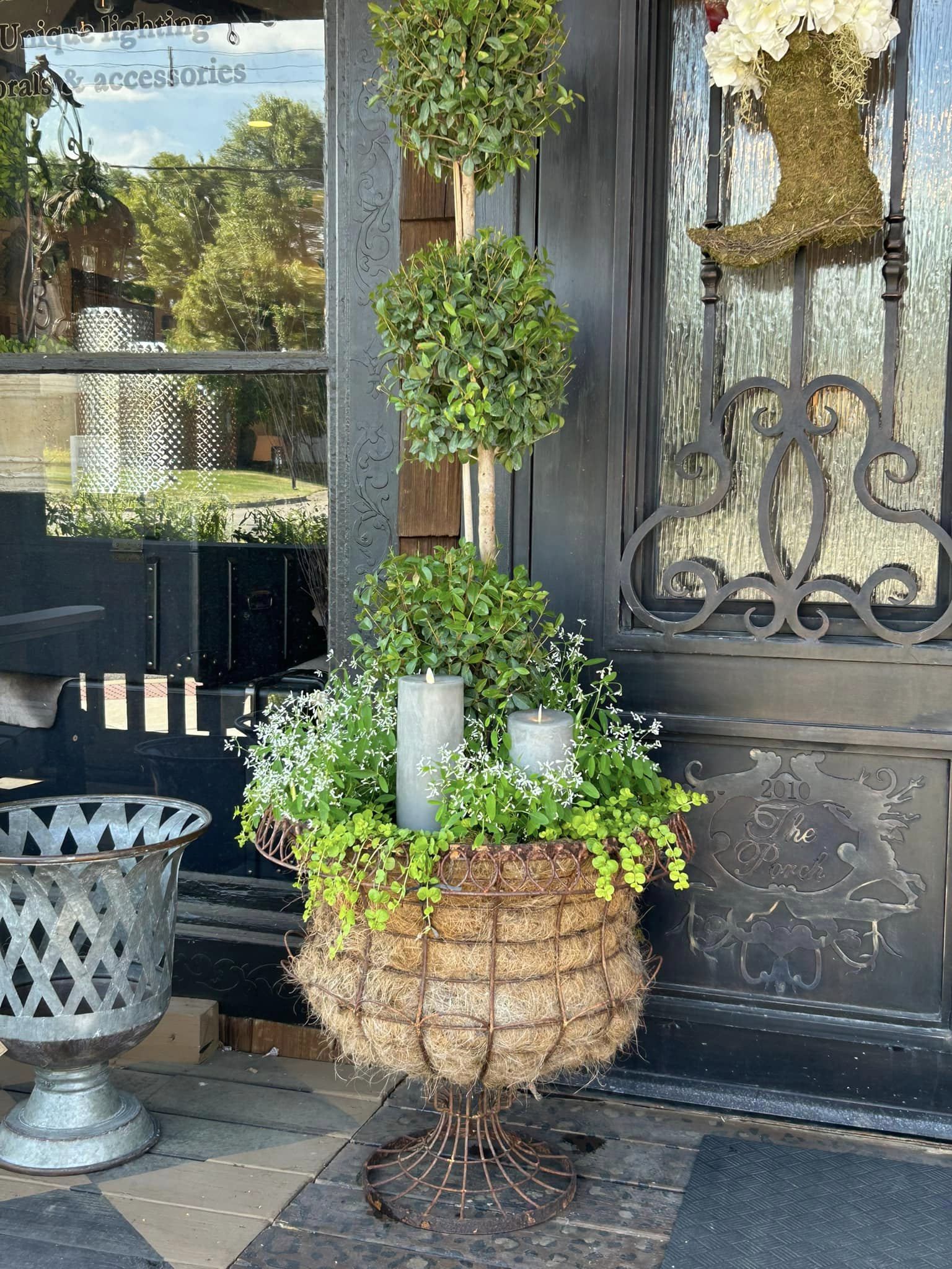Greenery and Candles Greenery and Candles