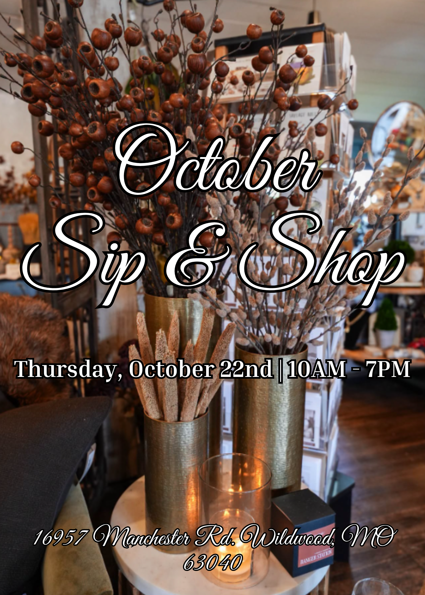 October 2026 Sip and Shop